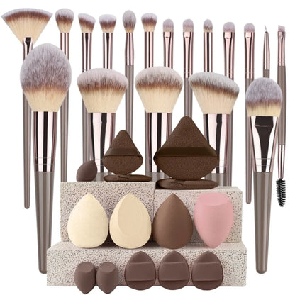 3-20Pcs Brushes Set Soft Fluffy Beauty Cosmetic