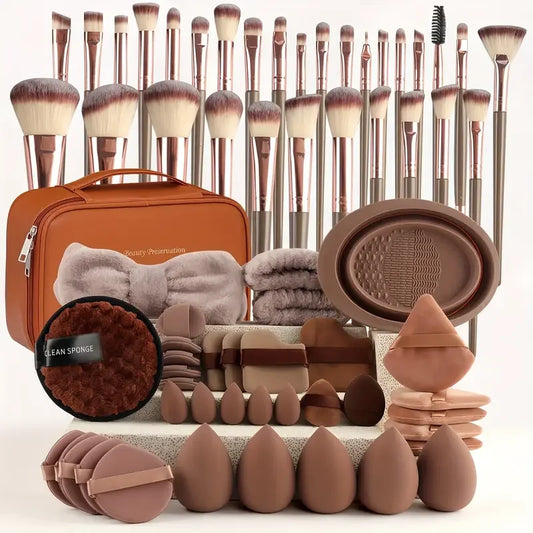 3-20Pcs Premium Soft Fluffy Beauty Cosmetic Foundation Makeup Brush Set