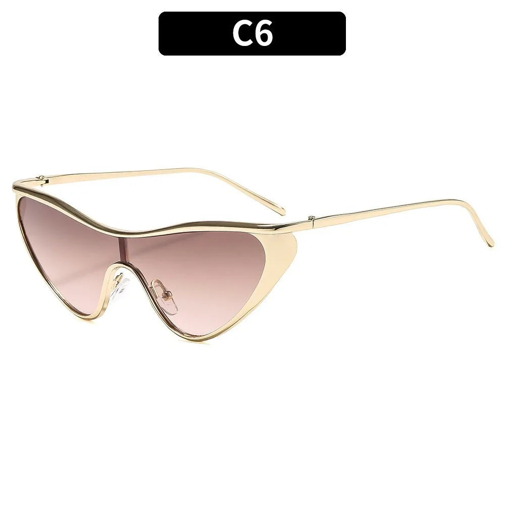 Vintage Cat Eye Luxury Y2K Punk One-Piece Sun Glasses