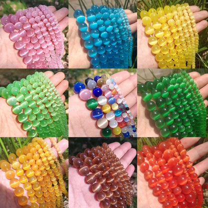 Cat Eye Beads Moon Stone DIY Bracelet