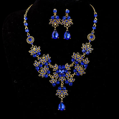 Multiple Colors Water Drop Crystal Rhinestone Sets