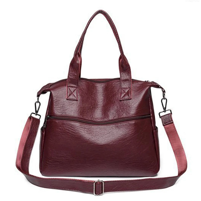 Luxury Shoulder PU Leather Crossbody Large Capacity Bag