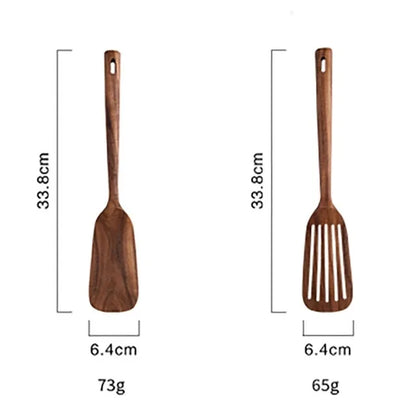 1-9Pcs/set Wooden Kitchen Utensils Set