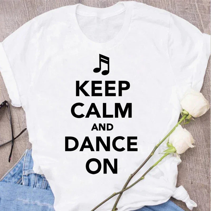 Funny Music Art Short Sleeves Black T-shirt