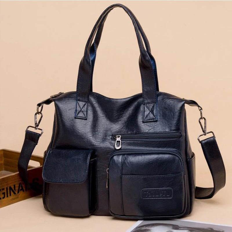 Luxury Shoulder PU Leather Crossbody Large Capacity Bag