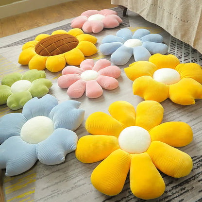 35/45cm Stuffed Six Petal Flower Cushion Seat Pillow