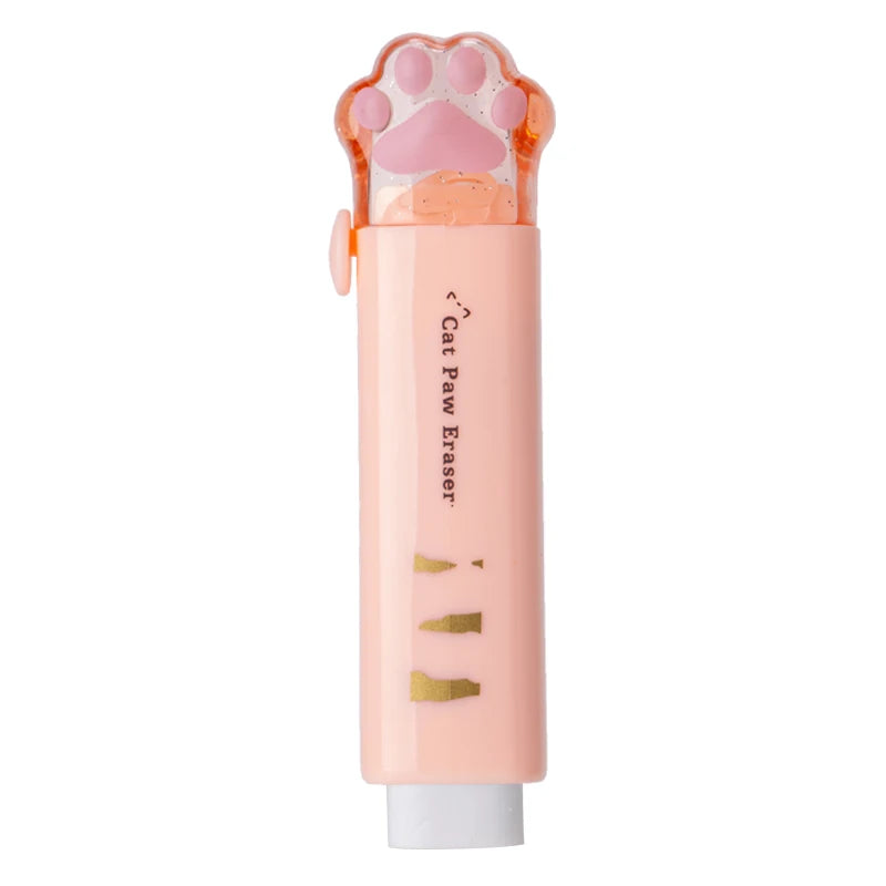 Creativity Retractable Kawaii cat claw Pencil eraser