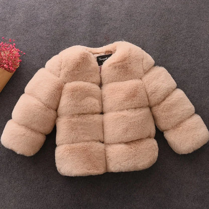 Faux Fur Winter Long Sleeve Christmas Jacket