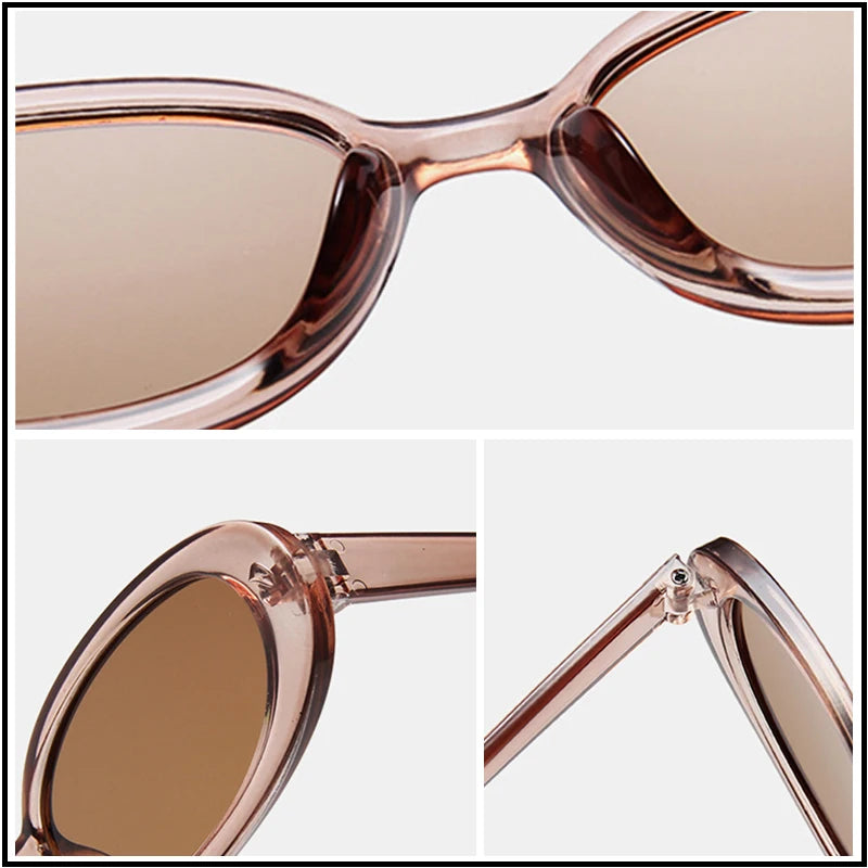 Classic Oval Cow Color Small Sunglasses