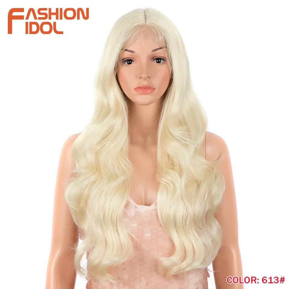 Lace Front Wig Synthetic With Baby Hair Wigs