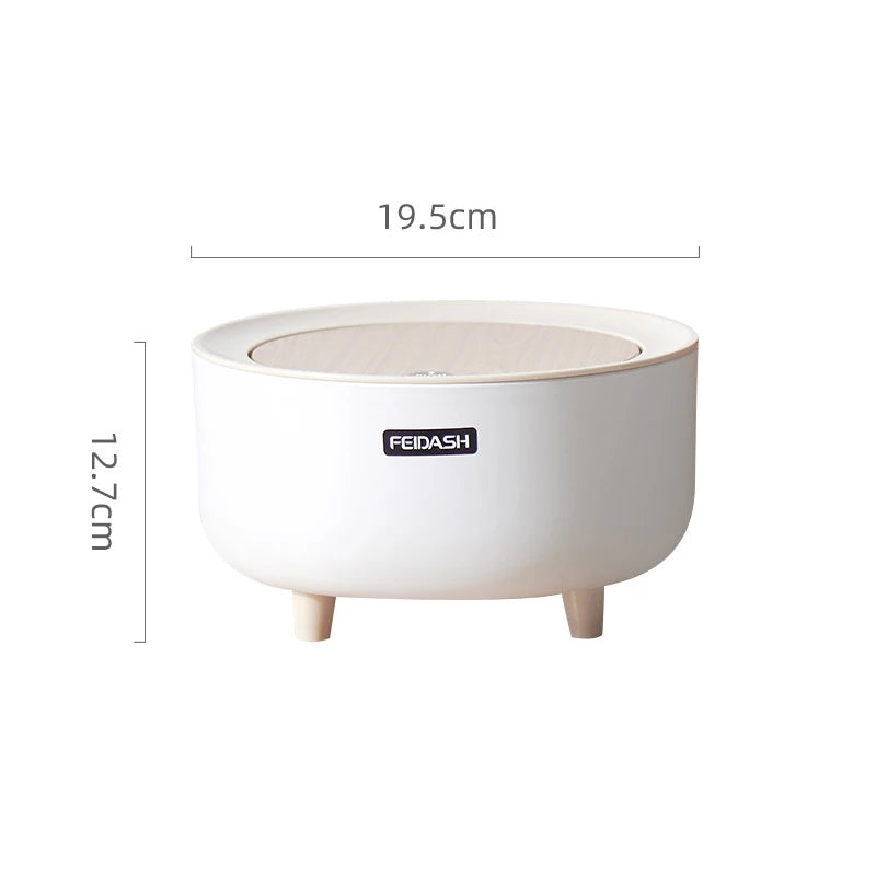 Japanese-style Mini Desktop Trash Can Simple Press