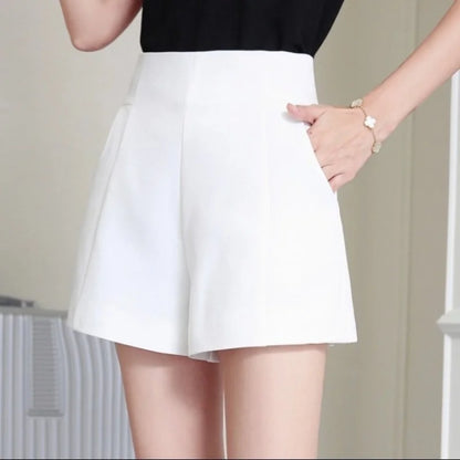 Shorts Casual High Waist Wide Leg Chiffon Shorts