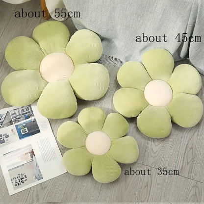 35/45cm Stuffed Six Petal Flower Cushion Seat Pillow
