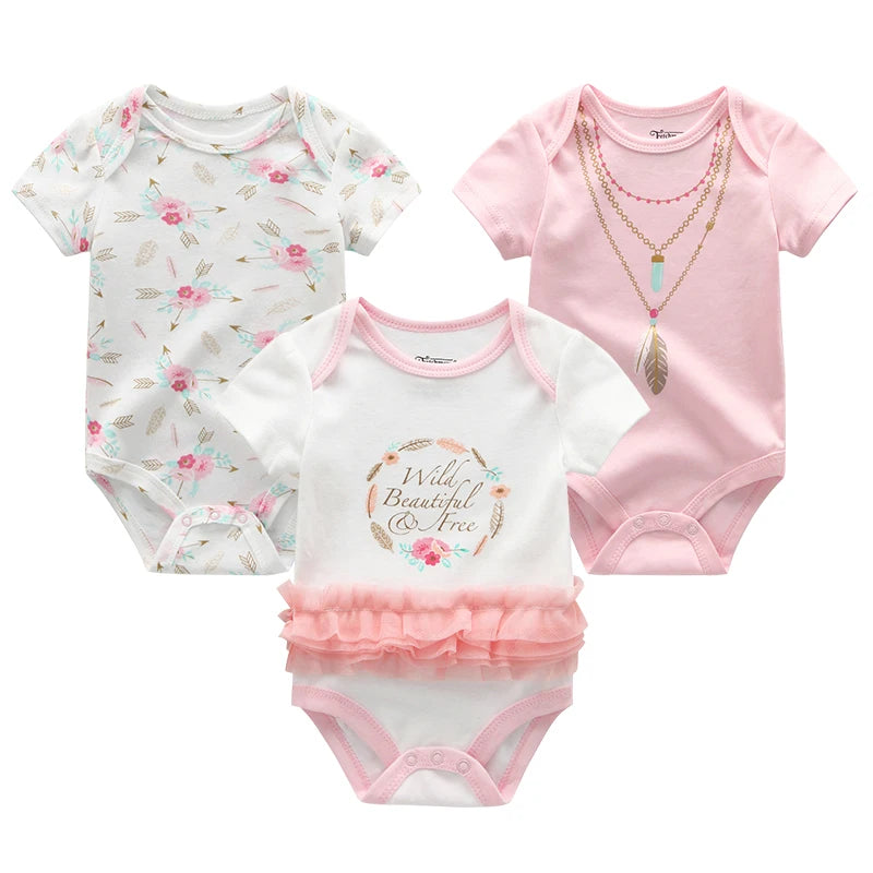 Baby Jumpsuits 3 Pieces Newborn Toddler Set