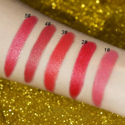 Glitter Lipstick Moisturizing Makeup Velvet Matte Gold Lipstick