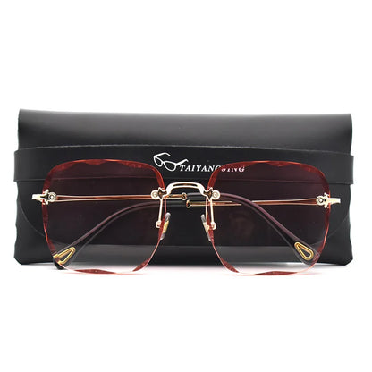 Rimless UV400 High Quality Gradient Sunglasses