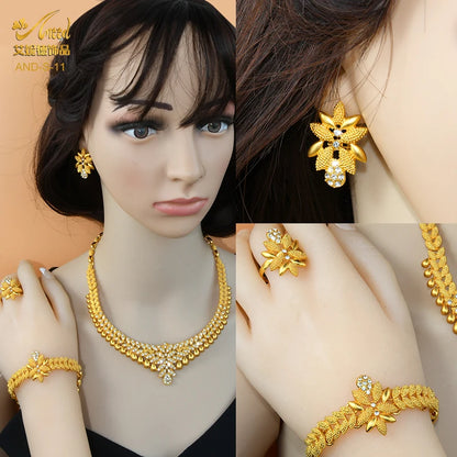 African Jewelry Big Necklace Jewelry Set