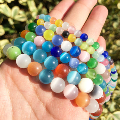 Cat Eye Beads Moon Stone DIY Bracelet