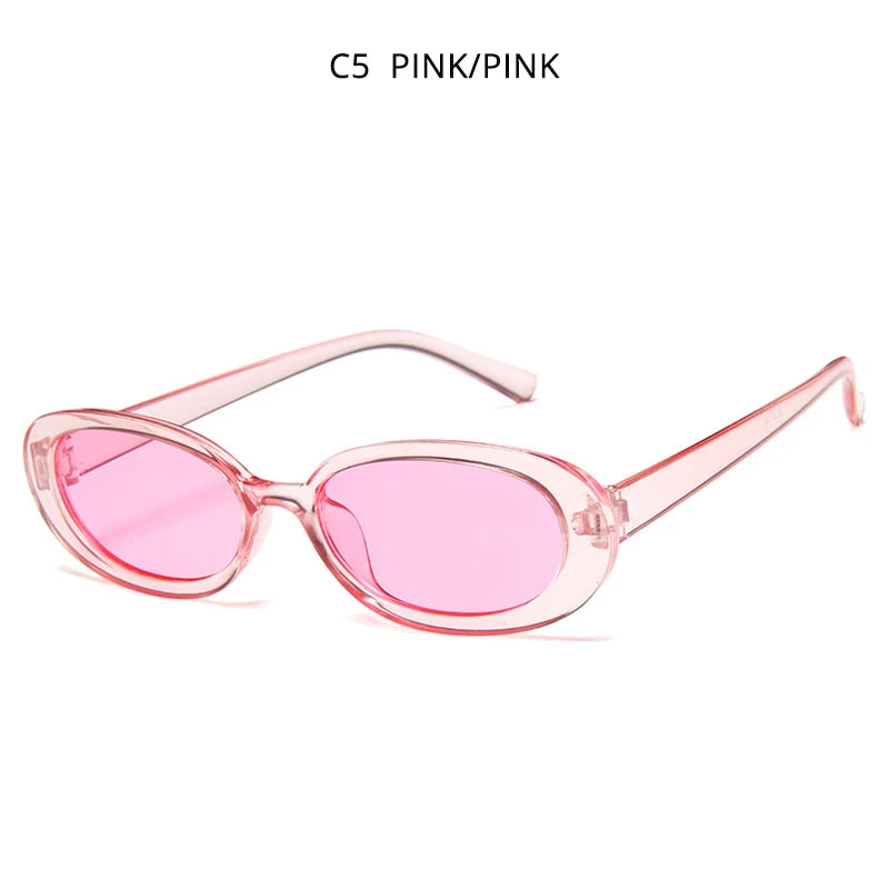 Classic Oval Cow Color Small Sunglasses