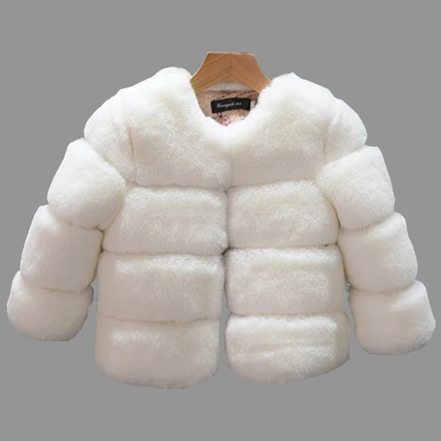 Faux Fur Winter Long Sleeve Christmas Jacket