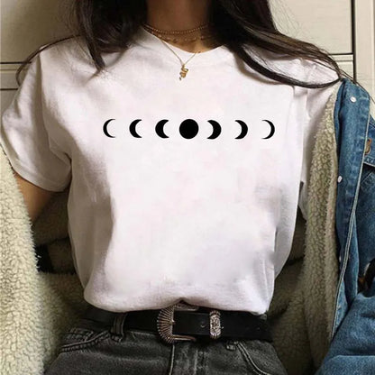 Moon Print T-shirts