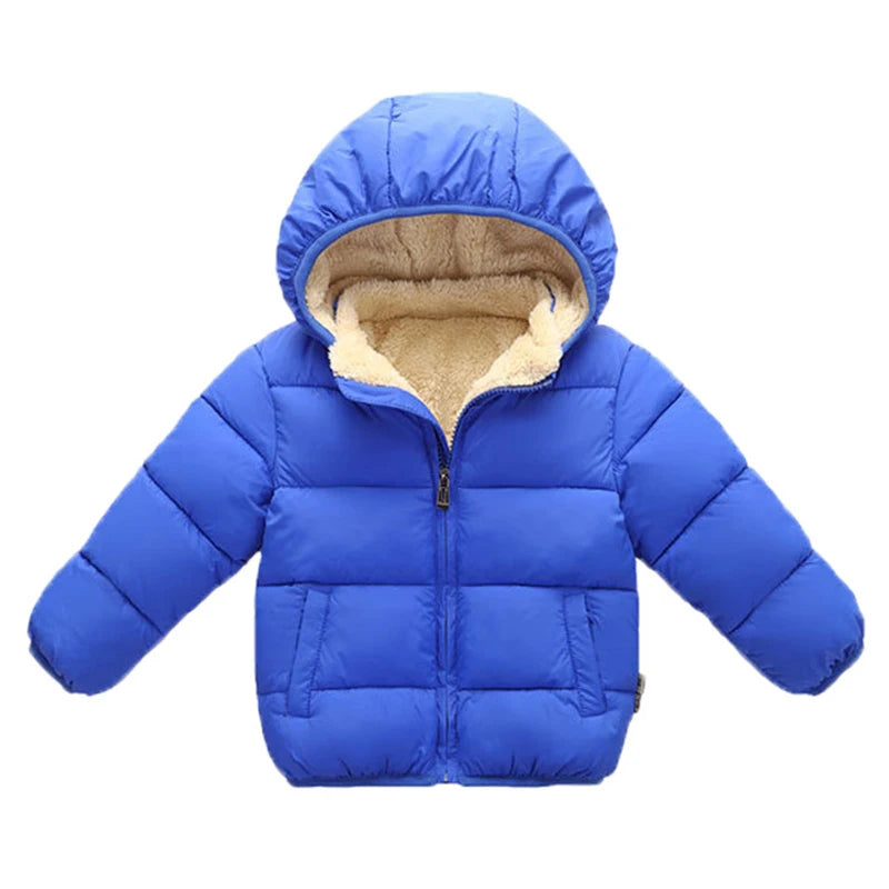 Winter Thick Warm Plush Thicken Outerwear Fur Hooded Jacket K