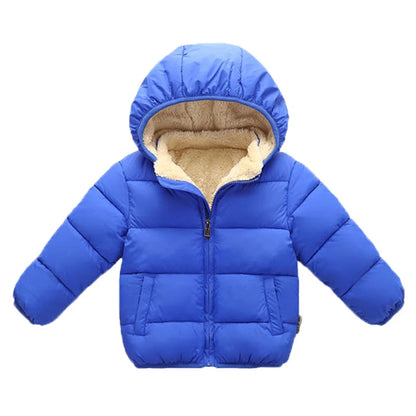 Winter Thick Warm Plush Thicken Outerwear Fur Hooded Jacket K