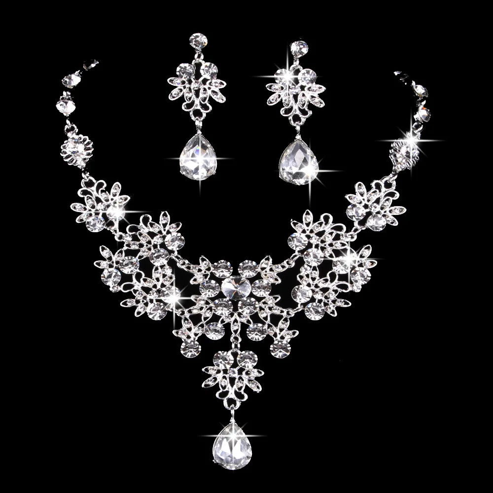 Multiple Colors Water Drop Crystal Rhinestone Sets