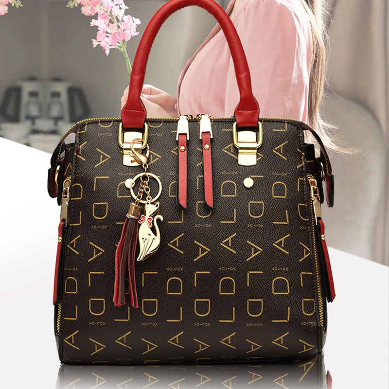 DANA English Letter PU Leather Bag