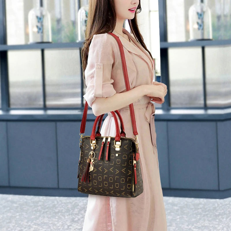 DANA English Letter PU Leather Bag