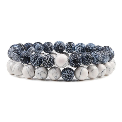 DANA Set Lava Stone Tiger Bracelets