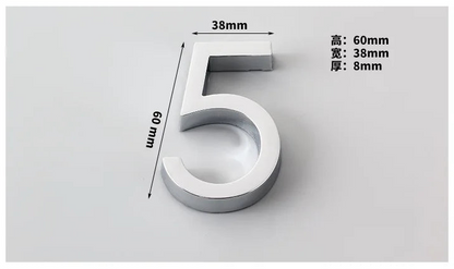 1pc 3D Numeral Door Plaque House Door Label