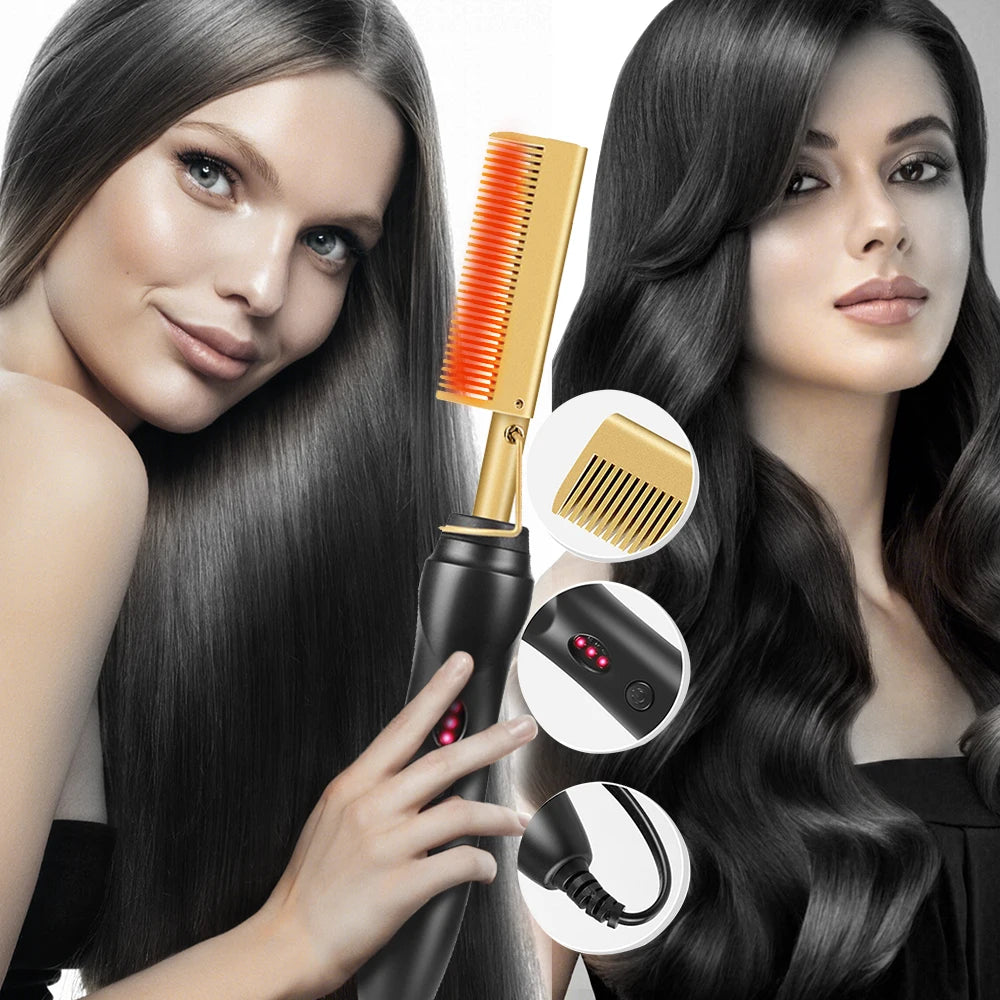 Hot Comb Hair Straightener Electric Heating