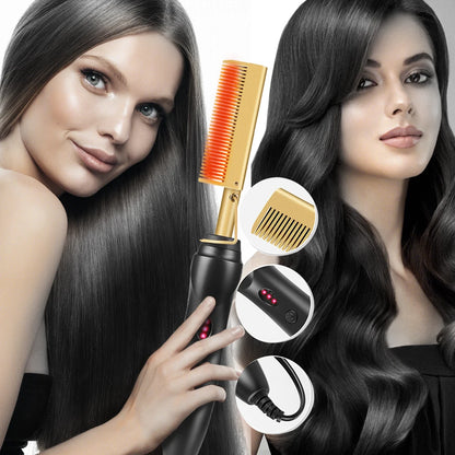 Hot Comb Hair Straightener Electric Heating