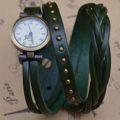 Shsby Roma Vintage Cowhide Spirally Wound Watchband