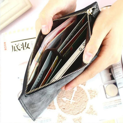 Wallet Long Money Coin Purse Leather Thin Card Holder Wallets