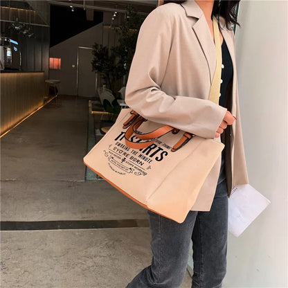 Canvas Large Capacity Shoulder Bag