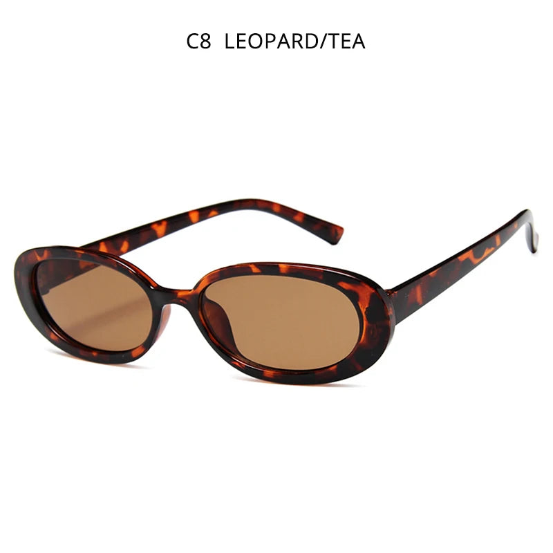 Classic Oval Cow Color Small Sunglasses
