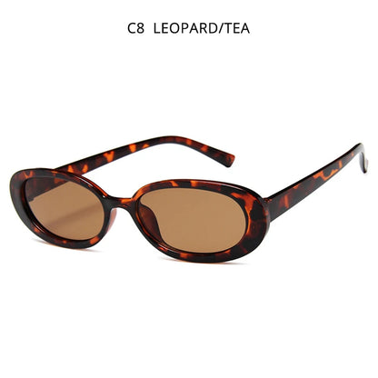 Classic Oval Cow Color Small Sunglasses