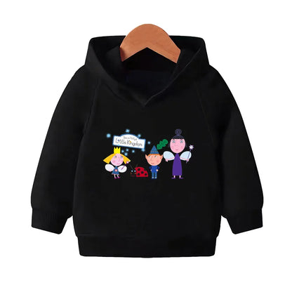 Ben and Holly Kingdom Cartoon Cute Sweatshirts Autumn Pullover Hoodies