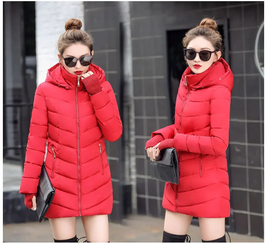 Slim Cotton Padded Thicken Long Coat