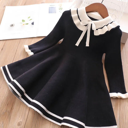 Sweater Knitted Warm Sweater Princess Dress