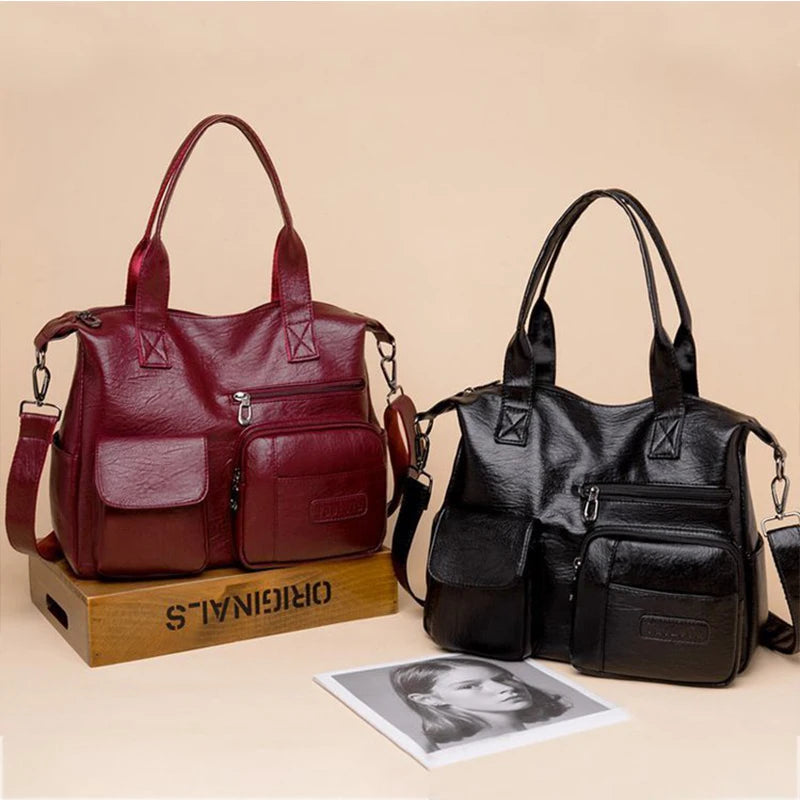 Luxury Shoulder PU Leather Crossbody Large Capacity Bag