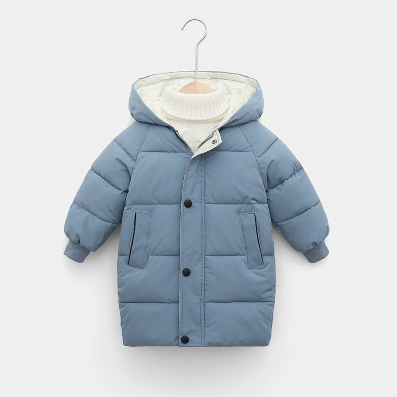 Down Long Outerwear Winter Autumn Teen Cotton -Padded Parka Coats