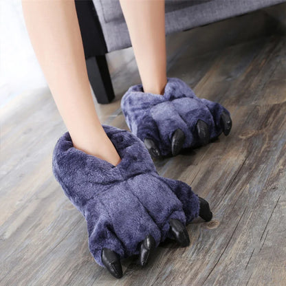 Paw Designer Funny Animal Claw Home Furry Warm Slippers