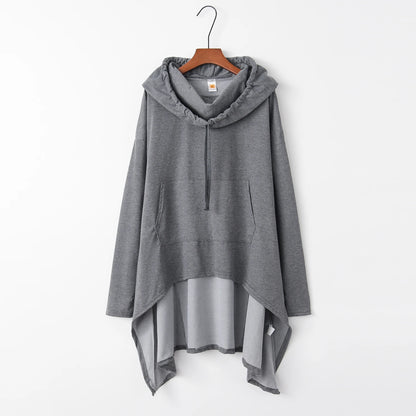 New European and N Pure Color Long Hoodie