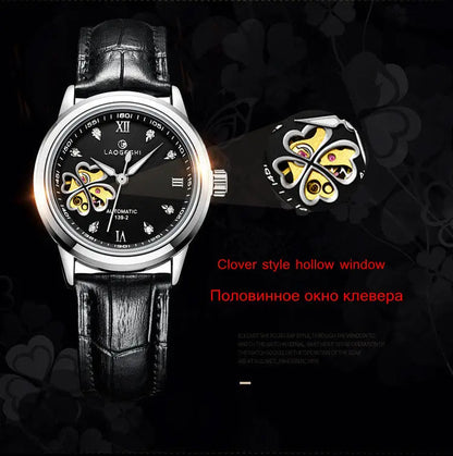 DANA Automatic Diamond Leather Watch