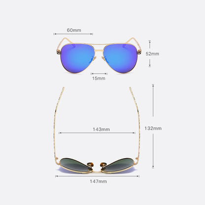 Pilot Polarized Mirror Vintage Sunglasses