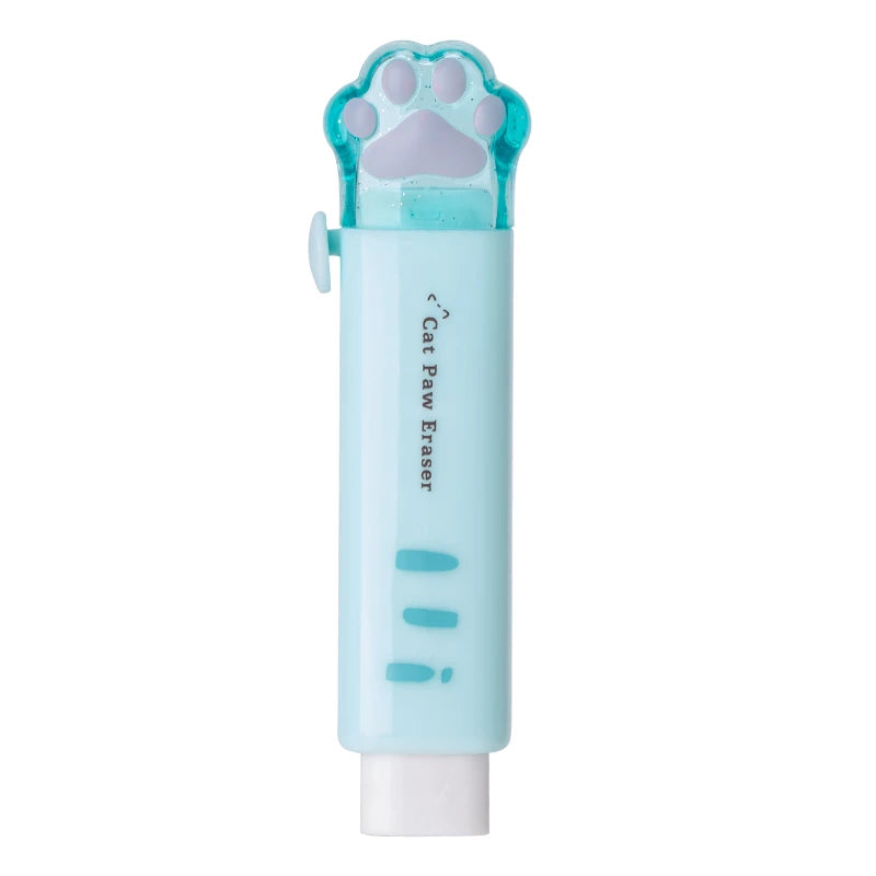 Creativity Retractable Kawaii cat claw Pencil eraser