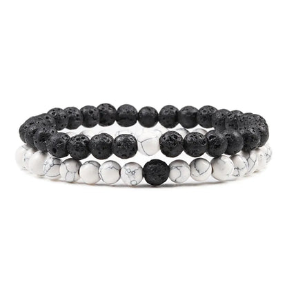 DANA Set Lava Stone Tiger Bracelets